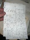 Antique Victorian Handwritten Document Letters Lot 1860s - 1880s Corespondent