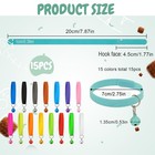 15 Pcs Puppy Whelping Collars  Puppy Id Bands For Newborn Pet Soft Adjustable   