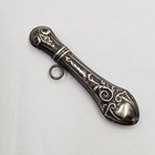 Antique 925 Sterling Silver Needle Holder Case Repousse Sewing