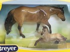 Breyer 2024 Stablemate Sm Club Mare   Foal Glossy Hadley   Holden Lying Down New