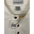 Vintage Munsingwear Apple Computer Rainbow Logo Ribbed Polo Shirt White Xl Nwt