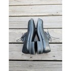 Vintage Banana Republic Apron Toe Oxford Shoes Black Leather Made In Italy 11 D
