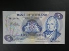 Scarce 1988 Zb Replacement Bank Of Scotland   5 Banknote Fresh Original Aunc unc