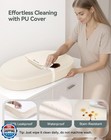 Comomy Baby Changing Pad With Wipeable And Waterproof Pu Cover  Contoured Dia
