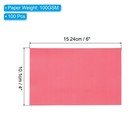 100 Sheets 4 x6  Vellum Papers  100gsm Printable Translucent Papers  Light Red