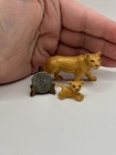 Vintage Retired Hagen Renaker Lioness   Baby Cat Figurines Chipped   