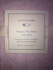 Pottery Barn Baby Crib Skirt Pink Belgian Flax Linen 28x52    Nwt