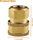 Pressure Washer Couplers Brass Fittings 2 Pack 3 8 Inch Quick Connect To Female 