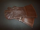 Ww2 German Luftwaffe Fliegerhandschuhe - Leather Trigger Mittens - Nice 