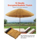 Artificial Thatch Grass Roof Roll 1 6 X 19 7 Ft Tiki Hut Bar Skirt Roof D  cor