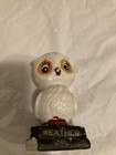 Vintage Weather Owl Ceramic Figurine Adorable