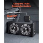 Subwoofer Bass Package 12  490w Rms Dual Car Audio Subwoofer Amp Wiring Kit