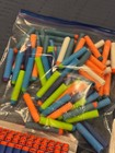 Lot Of 225 Nerf Foam Bullet Darts For Play Gun Ammo   11 Green Nerf Balls  new 