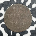 1821 Germany Frankfurt 1 Heller judenpfennig Lot n3342 Km tn12