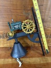 Vintage Antique Cast Iron John Deere Dinner Bell With Mounting Bracket