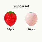 20pc  Pink red Strawberry 12  Birthday Party Baby Shower Wedding  Latex Balloons