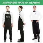Men Women Cooking Kitchen Restaurant Chef Adjustable Bib Apron Dress With Pocket