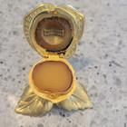 Estee Lauder Solid Perfume Compact 1998  white Twinkling Rose  Original Perfume