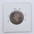1872 H Canadian 25 Cents  Queen Victoria - Sterling Silver Coin Free Shipping 
