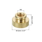 Knurled Thumb Nuts  2pcs M5 Brass Nut High Head Blind Hole For 3d Printer Part