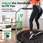 Bcan Foldable Mini Trampoline For Adults  440lbs Fitness Rebounder With Handle