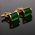 Green Men Cufflinks 1 Pair Of Shirt Suit Cuff Links Jewelry Rhinestone Classic