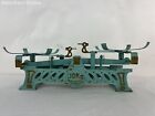 Antique vintage Light Teal Cast Iron Shop Balance Weight Scale 10kg
