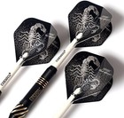 Steel Tip Darts Set With Pu Case Black Scorpion Series