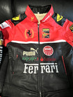 Vintage Scuderia Ferrari Puma Formula 1 Leather Jacket