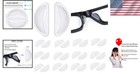 Clear Silicone Nose Pads - Ergonomic D-shaped Anti-slip For Glasses - 12 Pairs