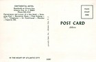 Luxurious Continental Motel In Atlantic City New Jersey Chrome Vintage Post Card