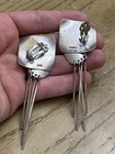 Vintage Estate 925 Sterling Silver Signed Mexico Taxco Clip On Earring