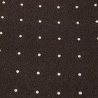Eton Nwt 100  Silk Pocket Square In Brown With Small White Dots Made In Italy