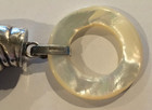 Rare Tiffany   Co Sterling Silver And Mother-of-pearl Teething Ring   Rattle