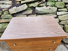 Vintage Danish Modern Teak Wood Side Table Accent Table Mid Century With Drawer