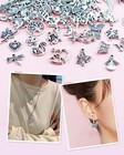 100 Pcs Silver Charms For Jewelry Making Mixed Lot Pendants Bracelet Necklace