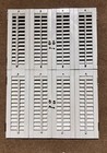 34 1 4  Tall X 24  Wide Wood Interior Louver Plantation Window Shutters Vtg