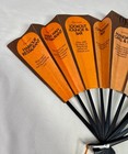 Vintage 1970s Hong Kong Mandarin Hotel Souvenir Fan - Restaurant Advertising Fan