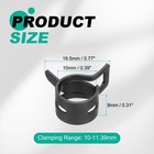 10pcs Spring Band Type Hose Clamps 10mm Silicone Vacuum Pipe Clip Black 