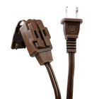 6 Ft  16 2 Light Duty Indoor Multi-outlet Extension Cord  Brown