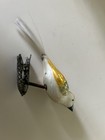 Vintage Mercury Glass Bird  Ornament Handpainted 5  Long