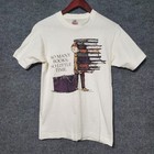 Vtg So Many Books So Little Time Edward Gorey Graphic Shirt Adult S 90s Nerd Usa