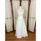 Beautiful David   s Bridal Strapless Chiffon Wedding Gown
