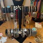 Huge Lot Wearable Vintage Antique Jewelry Necklaces Bracelet Ring Earrings