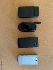 Vintage Cell Phone Lot Motorola Zn300 Samsung D807 Lg Cg225 Cu230 Chargers