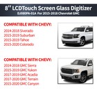 Replacement Radio Touch-screen Glass Digitizer For 2015-18 Chevrolet Gmc Mylink