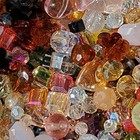 1000  Glass Beads  1 Lb  Loose Beads  Bulk Beads  Mix Shape Beads  All Drilled 