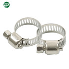 50pcs 1 2 -3 4  Adjustable Stainless Steel Drive Hose Clamps Fuel Line Worm Clip