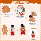 55 Pcs Christmas Gingerbread Ornaments Diy Crafts Kit For Kids