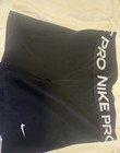 Nike Pro Dri-fit Women s Black Compression Leggings Pull On Stretch Logo M